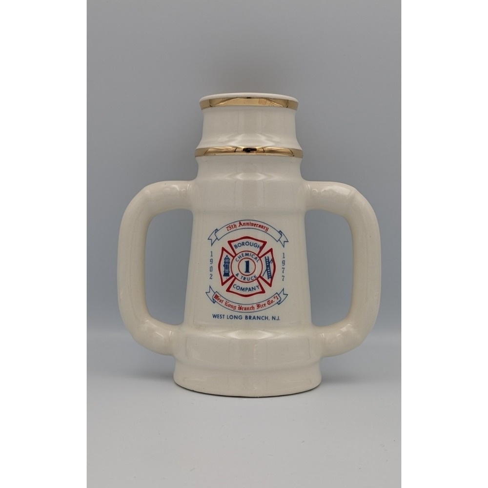 Firefighter Mug West Long Branch Fire Co.#1 Borough Company 75th Year 1977 8"